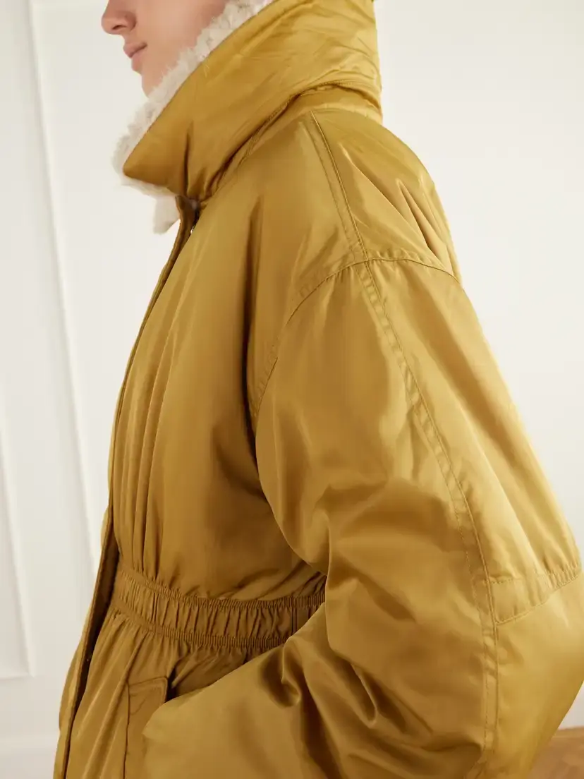 Marant Étoile Selja Plush-trimmed Shell Coat | Thumbnail 5 Marant Étoile Selja Plush-trimmed Shell Coat | Thumbnail 5