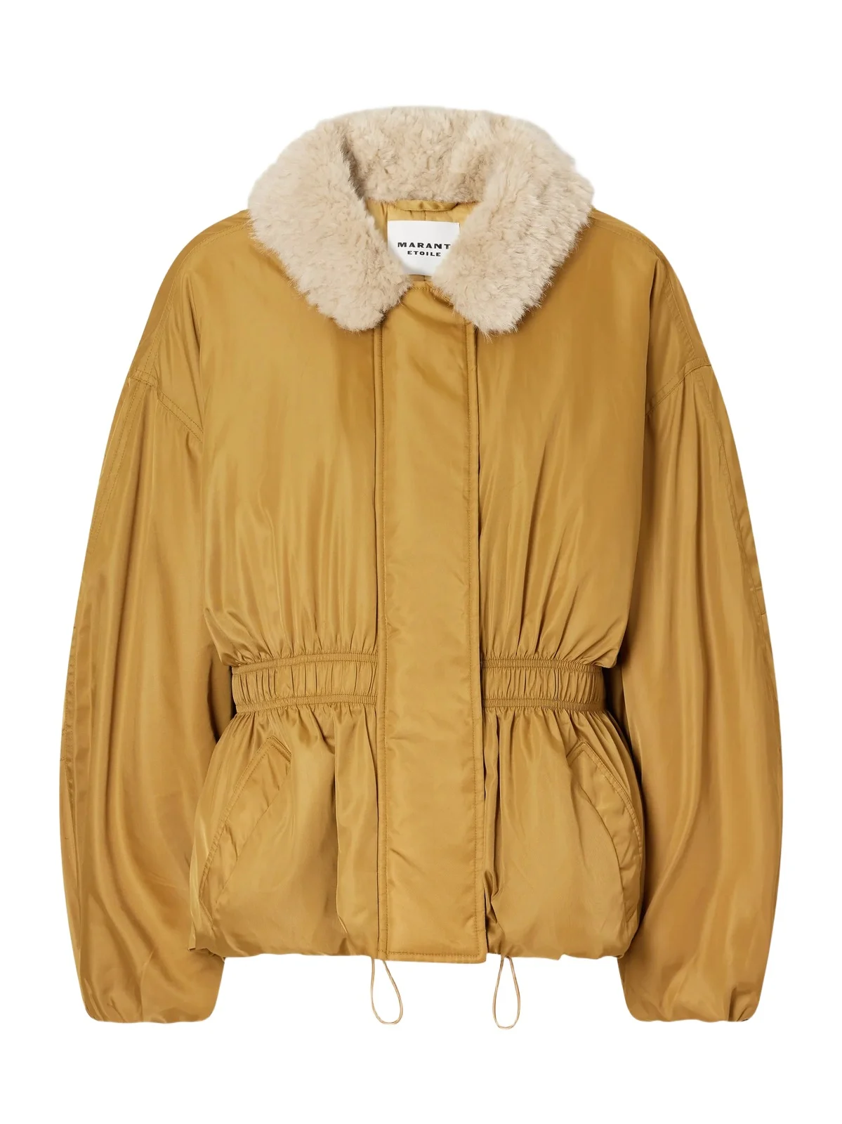 Marant Étoile Selja Plush-trimmed Shell Coat