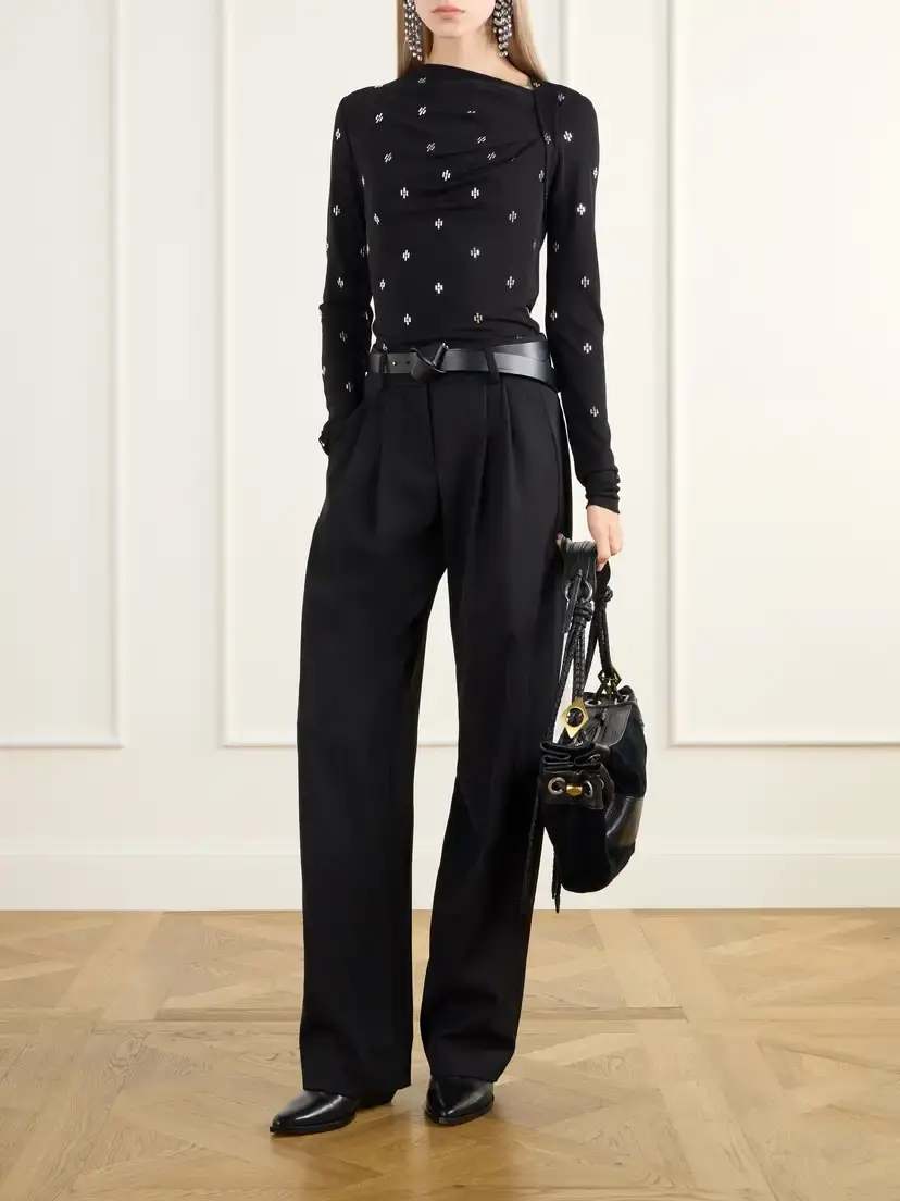 Isabel Marant Embellished Gathered Mesh Top | Thumbnail 2 Isabel Marant Embellished Gathered Mesh Top | Thumbnail 2