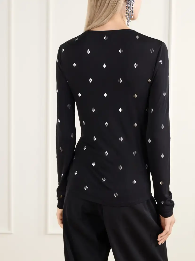 Isabel Marant Embellished Gathered Mesh Top | Thumbnail 4 Isabel Marant Embellished Gathered Mesh Top | Thumbnail 4