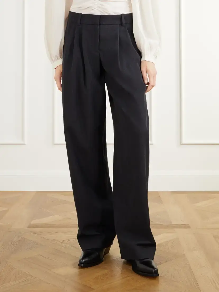 Isabel Marant Lydia Pleated Wool-twill Straight-leg Pants | Thumbnail 3 Isabel Marant Lydia Pleated Wool-twill Straight-leg Pants | Thumbnail 3