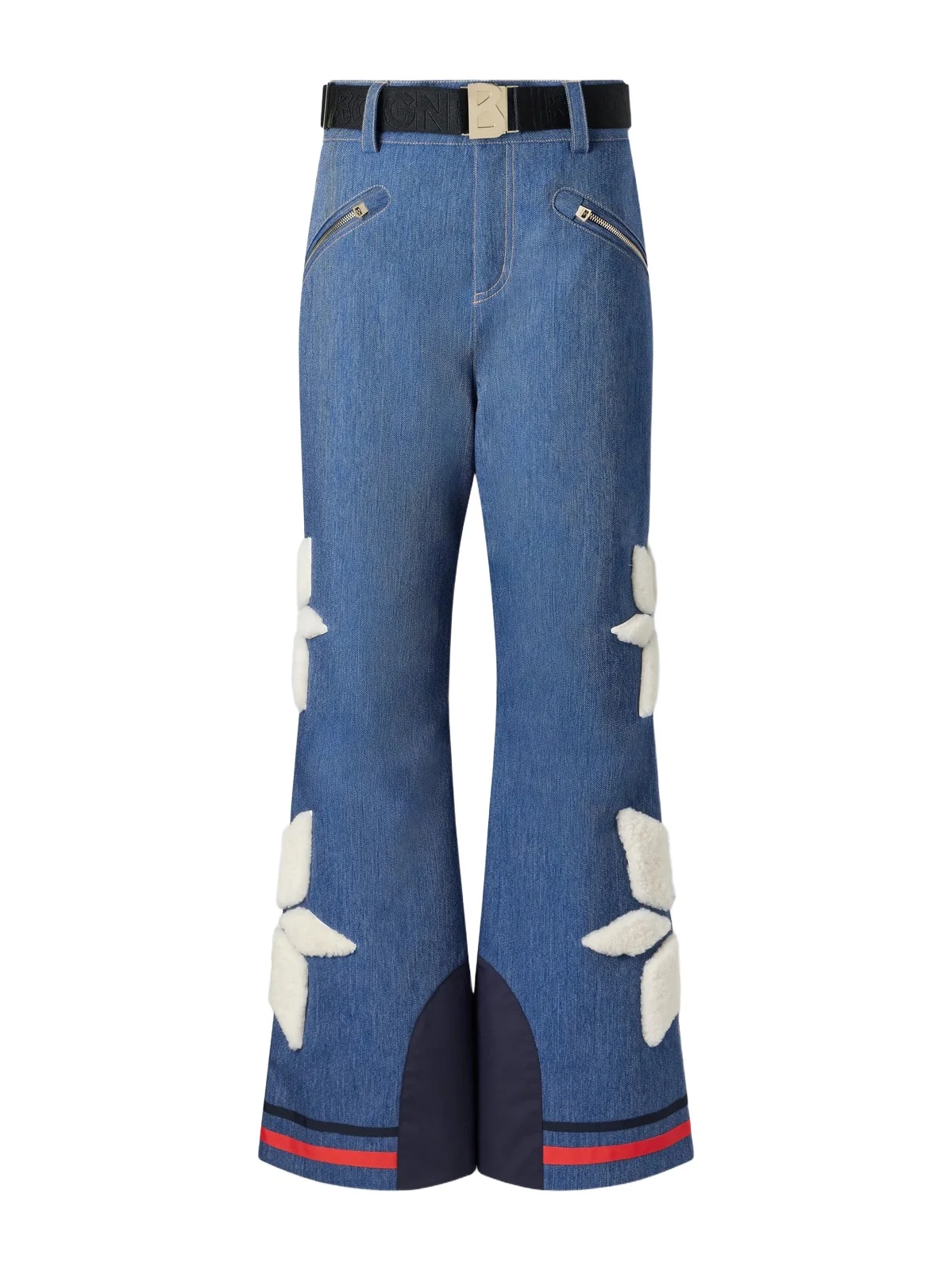 Fena-l Denim-effect Bootcut Ski Pants
