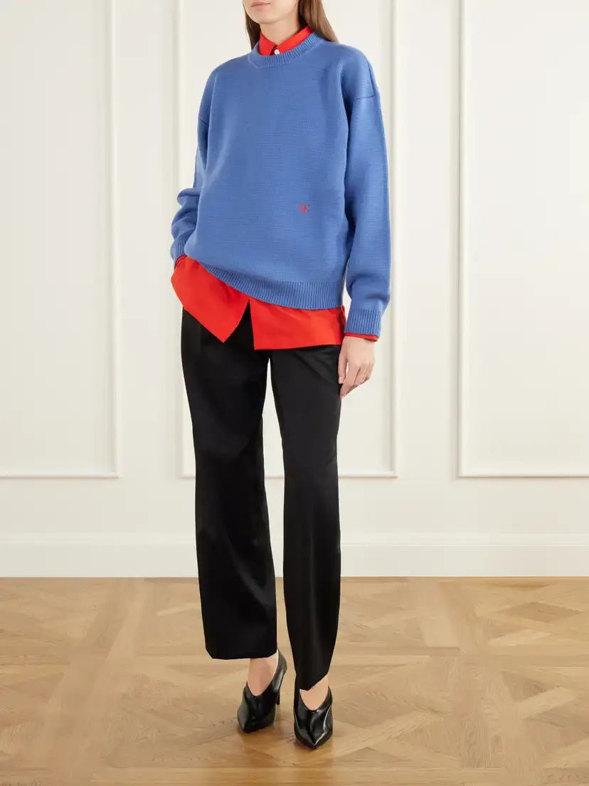 Willy Chavarria Logo-embroidered Wool Sweater | Thumbnail 2 Willy Chavarria Logo-embroidered Wool Sweater | Thumbnail 2