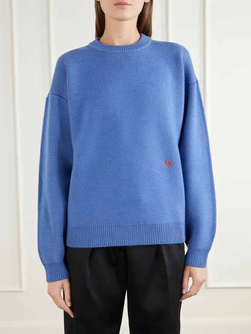 Willy Chavarria Logo-embroidered Wool Sweater | Thumbnail 3 Willy Chavarria Logo-embroidered Wool Sweater | Thumbnail 3