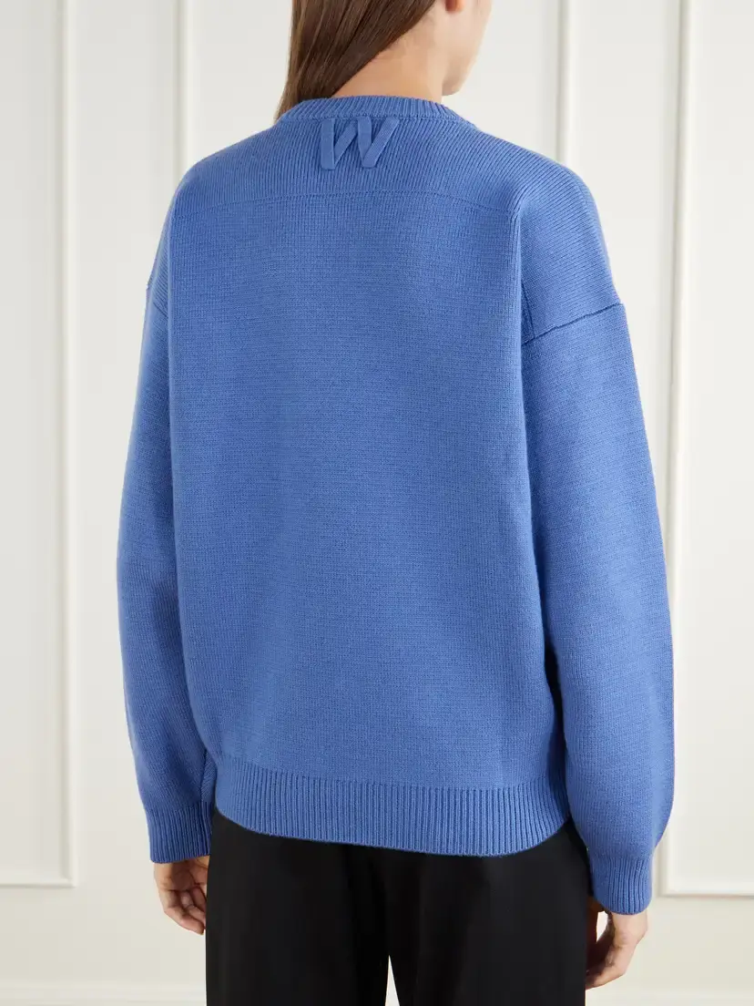 Willy Chavarria Logo-embroidered Wool Sweater | Thumbnail 4 Willy Chavarria Logo-embroidered Wool Sweater | Thumbnail 4