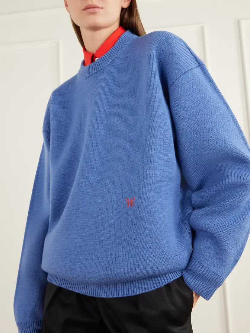 Willy Chavarria Logo-embroidered Wool Sweater | Thumbnail 5 Willy Chavarria Logo-embroidered Wool Sweater | Thumbnail 5