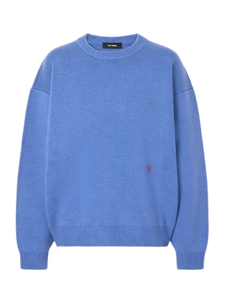 Willy Chavarria Logo-embroidered Wool Sweater