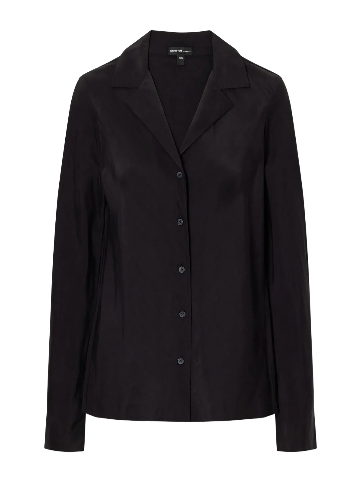 James Perse Washed Silk-habotai Shirt