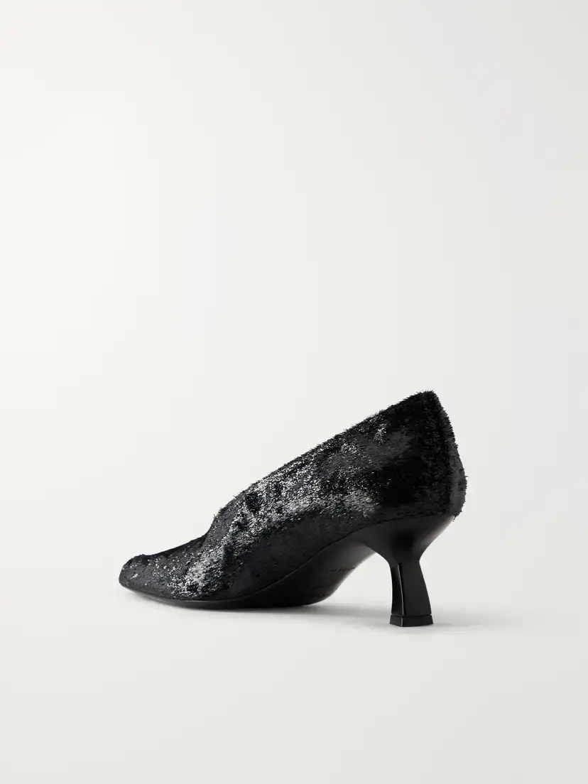 NODALETO Dona 50 Coated Velvet Pumps | Thumbnail 3 NODALETO Dona 50 Coated Velvet Pumps | Thumbnail 3