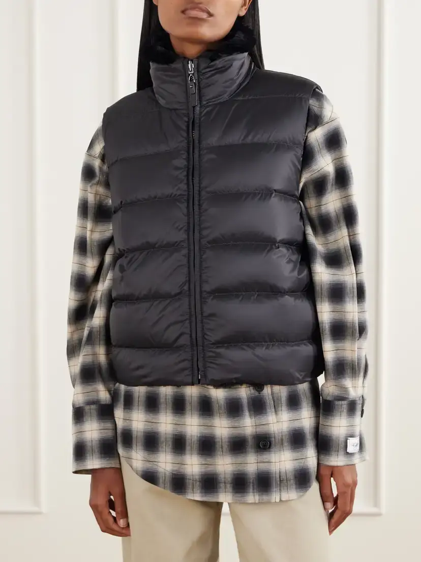 Max Mara Canditi Reversible Quilted Shell And Plush Down Gilet | Thumbnail 3 Max Mara Canditi Reversible Quilted Shell And Plush Down Gilet | Thumbnail 3