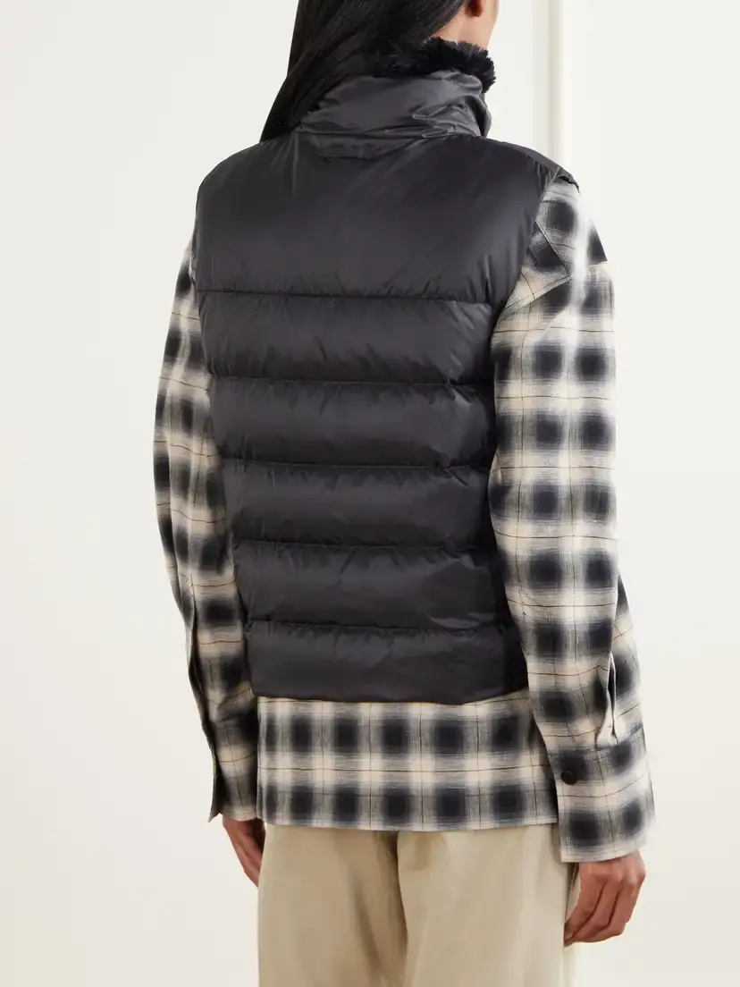 Max Mara Canditi Reversible Quilted Shell And Plush Down Gilet | Thumbnail 4 Max Mara Canditi Reversible Quilted Shell And Plush Down Gilet | Thumbnail 4