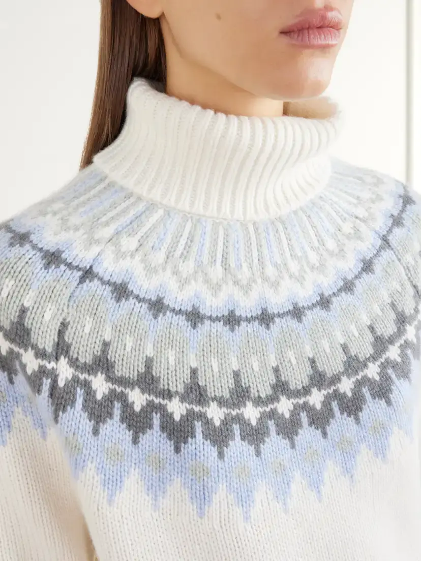 Bogner Ingrid Fair Isle Cashmere Turtleneck Sweater | Thumbnail 5 Bogner Ingrid Fair Isle Cashmere Turtleneck Sweater | Thumbnail 5