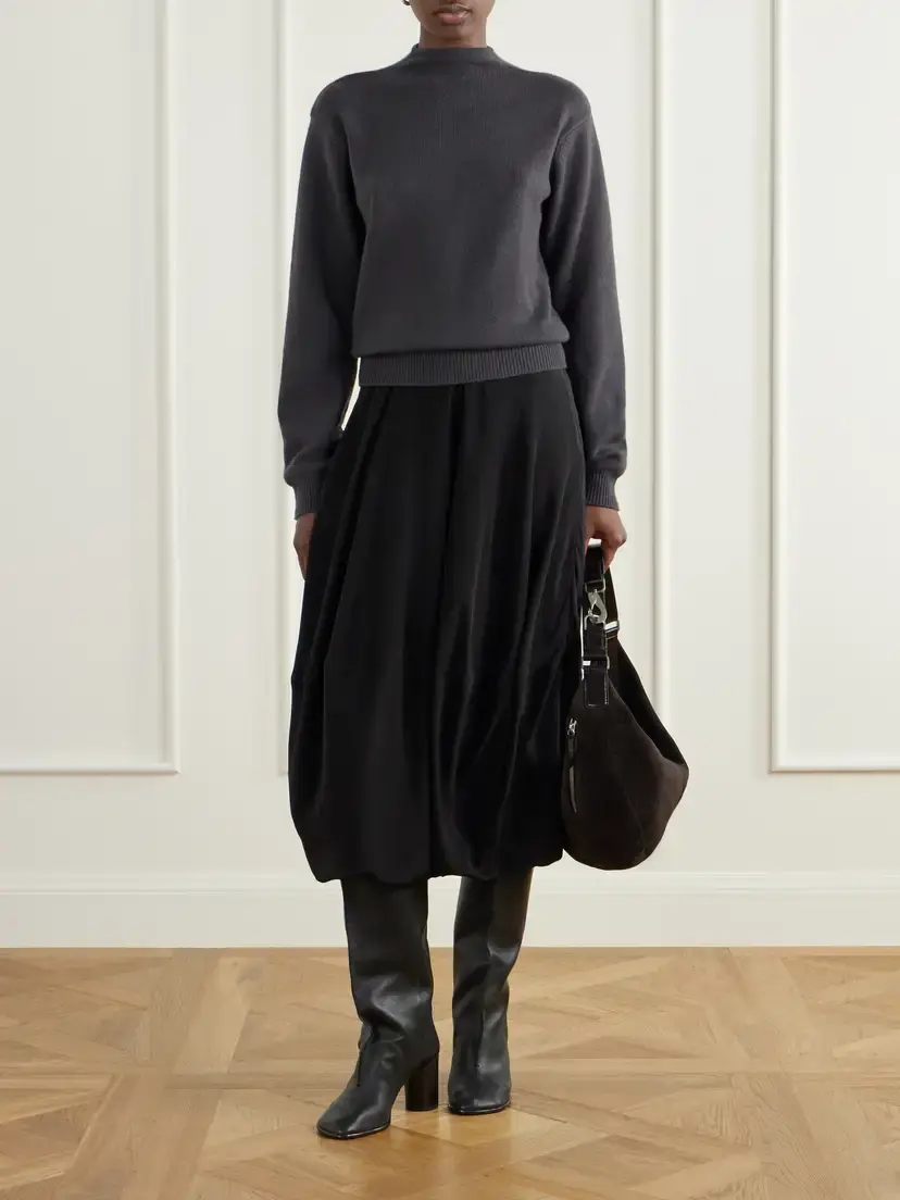 Lemaire Silk-crepe De Chine Midi Skirt | Thumbnail 2 Lemaire Silk-crepe De Chine Midi Skirt | Thumbnail 2