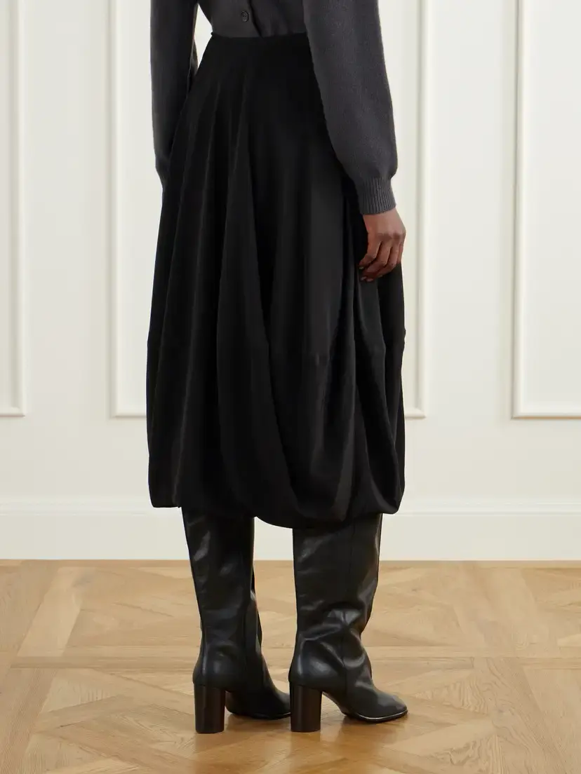 Lemaire Silk-crepe De Chine Midi Skirt | Thumbnail 4 Lemaire Silk-crepe De Chine Midi Skirt | Thumbnail 4