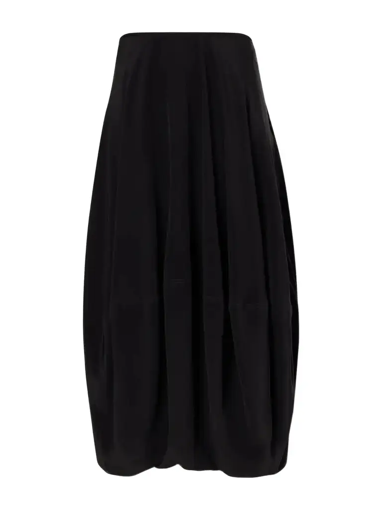 Lemaire Silk-crepe De Chine Midi Skirt