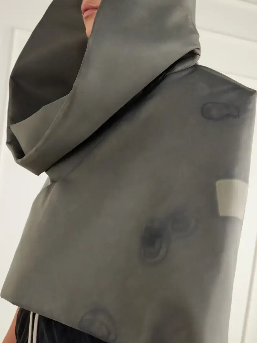Rick Owens Cowl Distressed Padded Garment-dyed Shell Cape | Thumbnail 6 Rick Owens Cowl Distressed Padded Garment-dyed Shell Cape | Thumbnail 6