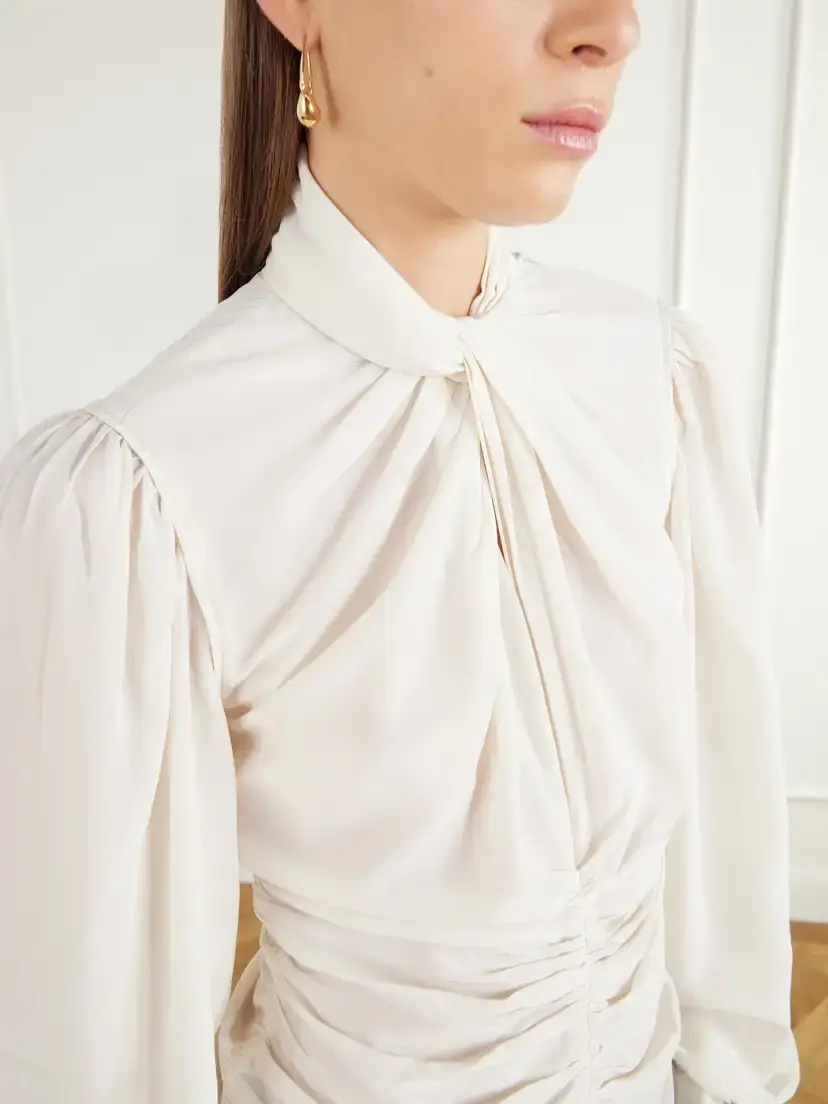 Isabel Marant Depsona Ruched Silk-crepe De Chine Blouse | Thumbnail 5 Isabel Marant Depsona Ruched Silk-crepe De Chine Blouse | Thumbnail 5