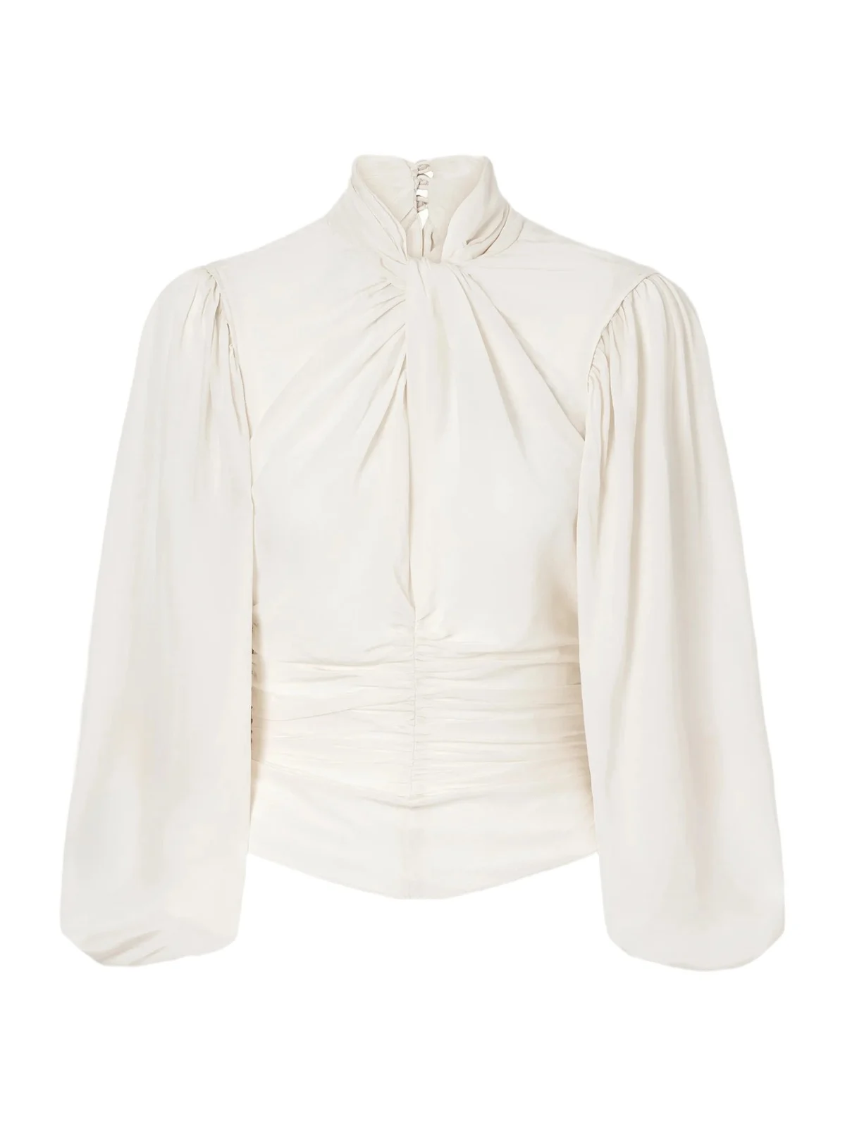 Isabel Marant Depsona Ruched Silk-crepe De Chine Blouse