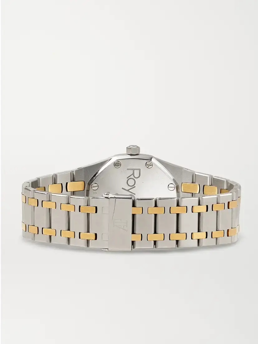Stephanie Windsor + Audemars Piguet Vintage 1990s Royal Oak Quartz-movement 18-karat Gold And Stainless Steel Watch (6.25" Wrist) | Thumbnail 5