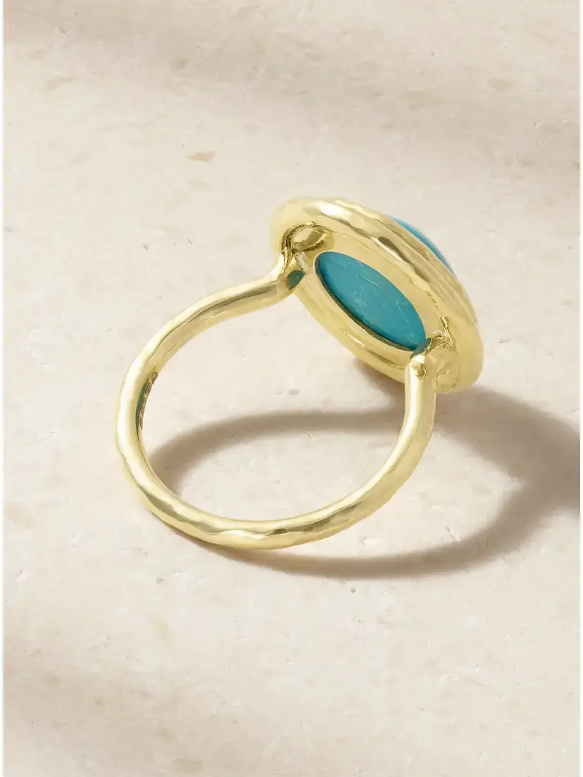 Octavia Elizabeth The Allia 18-karat Gold Turquoise Ring | Thumbnail 3