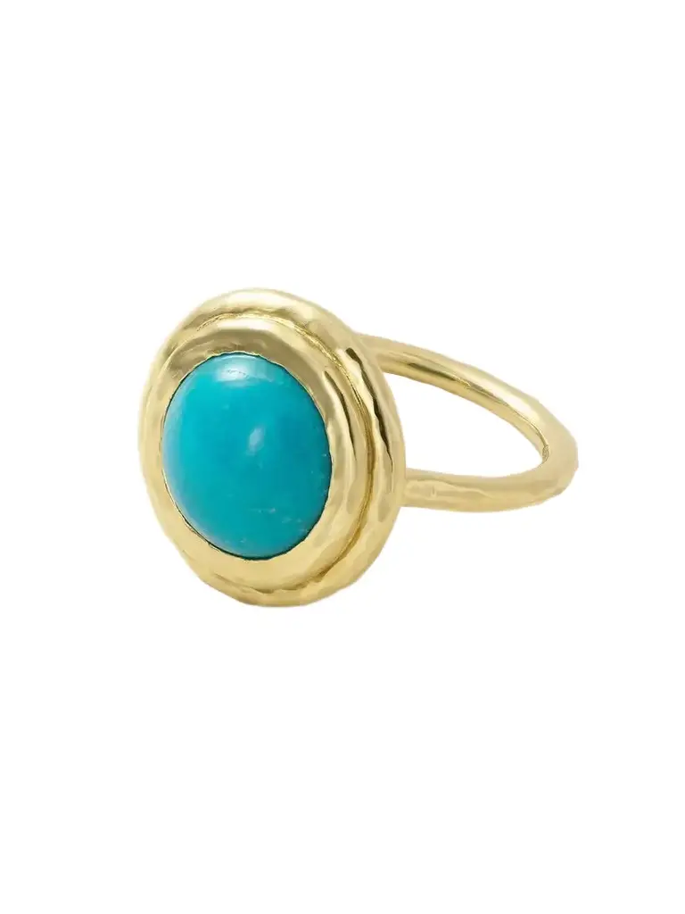 Octavia Elizabeth The Allia 18-karat Gold Turquoise Ring