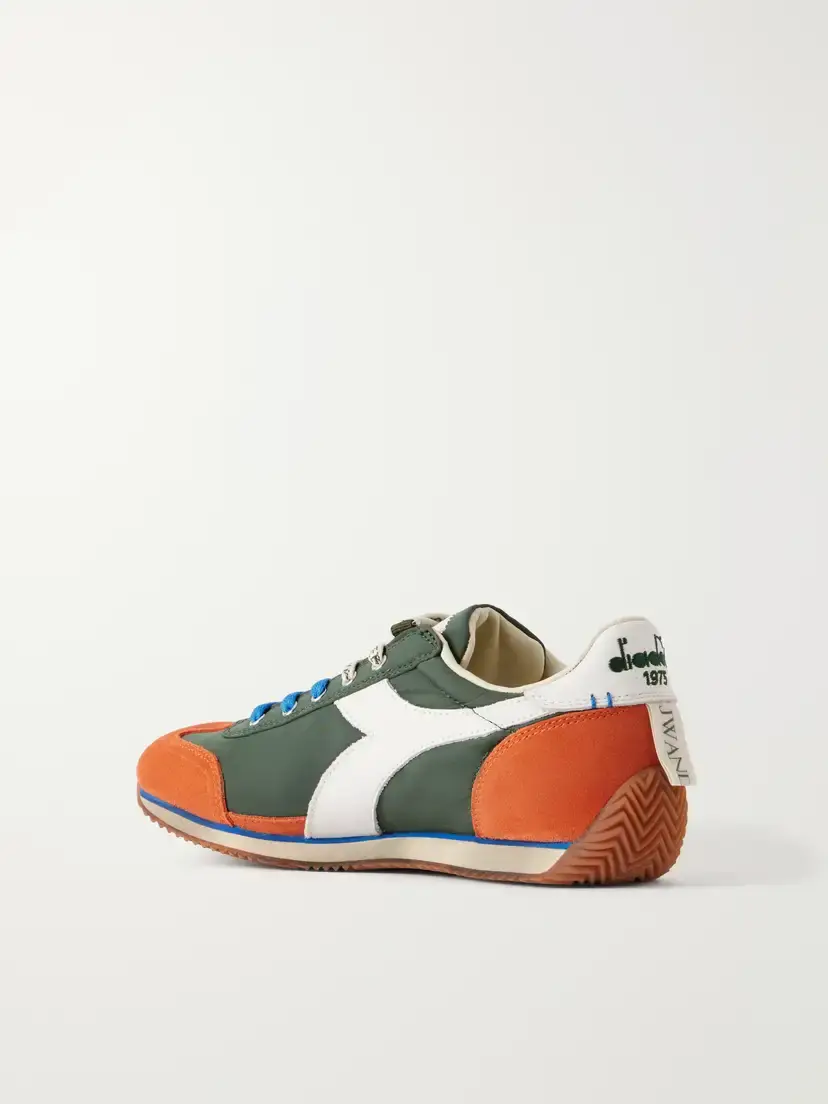 JW Anderson + Diadora Equipe Leather And Suede-trimmed Shell Sneakers | Thumbnail 3