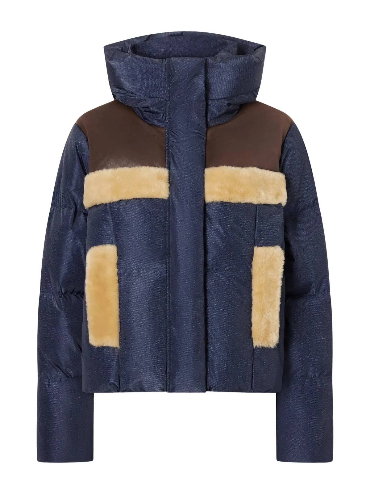 Kori Hooded Plush-trimmed Recycled Shell Ski Jacket