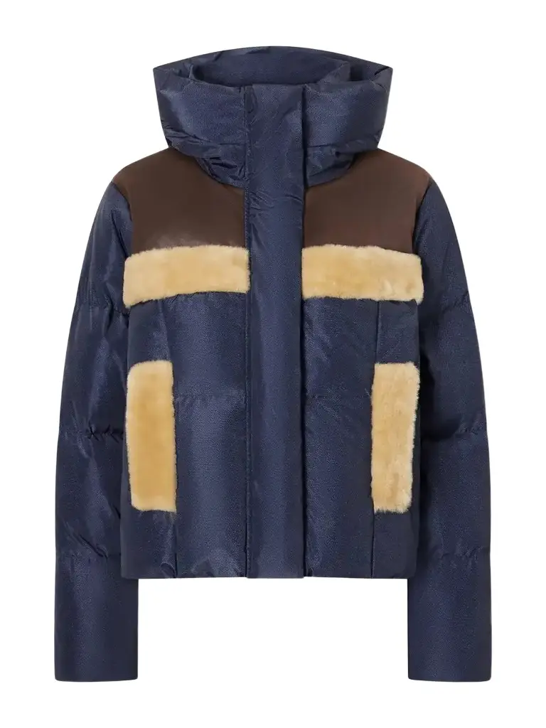 Kori Hooded Plush-trimmed Recycled Shell Ski Jacket