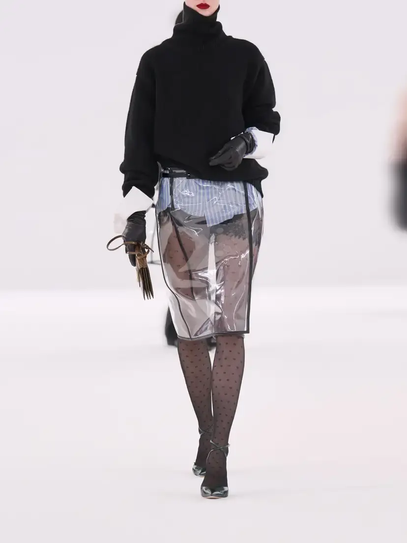 Tom Ford Croc-effect Leather-trimmed Tpu Knee-length Skirt | Thumbnail 5 Tom Ford Croc-effect Leather-trimmed Tpu Knee-length Skirt | Thumbnail 5