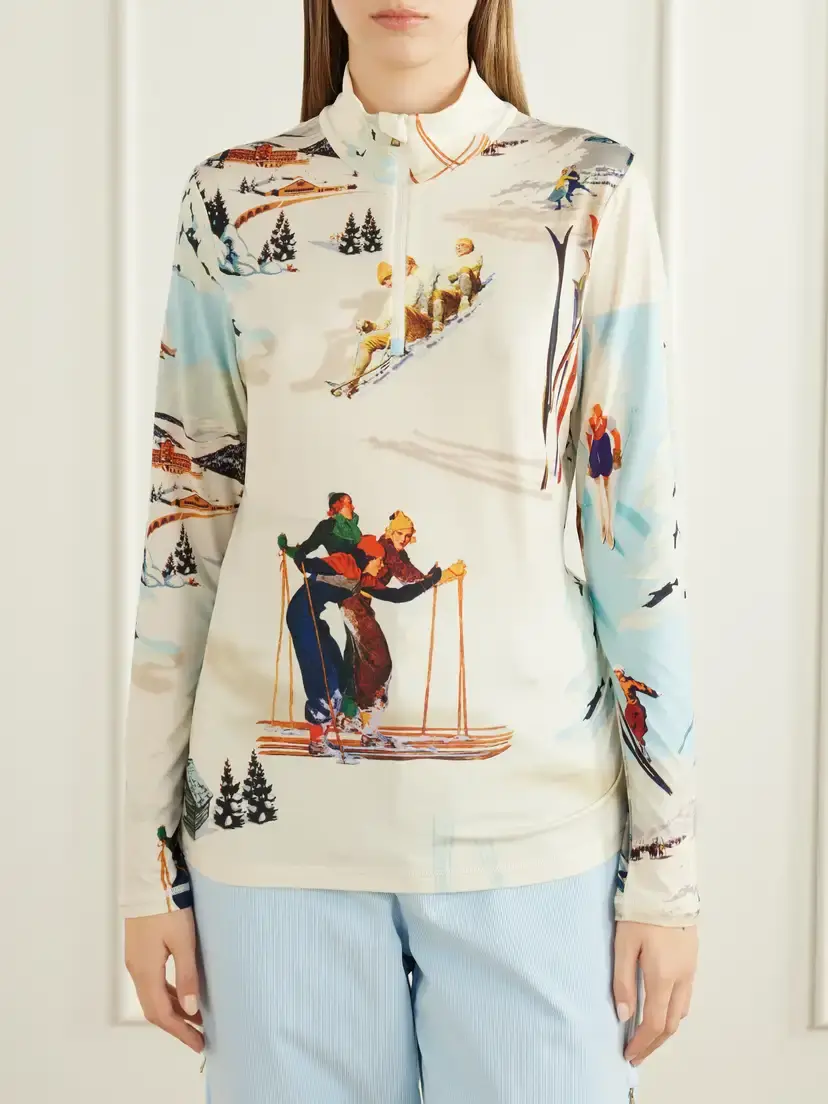 Bogner Beline Printed Stretch-shell Zip-up Base Layer | Thumbnail 3 Bogner Beline Printed Stretch-shell Zip-up Base Layer | Thumbnail 3