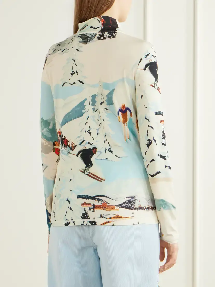 Bogner Beline Printed Stretch-shell Zip-up Base Layer | Thumbnail 4 Bogner Beline Printed Stretch-shell Zip-up Base Layer | Thumbnail 4
