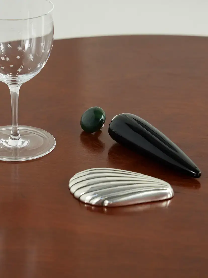 Sophie Buhai Silver Onyx And Jade Perfume Vial | Thumbnail 2
