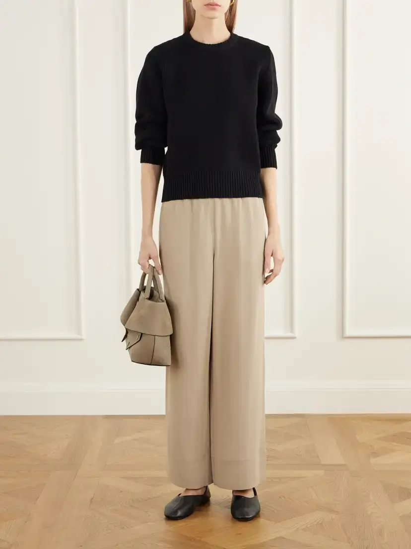 TOTEME Cady Wide-leg Pants | Thumbnail 2