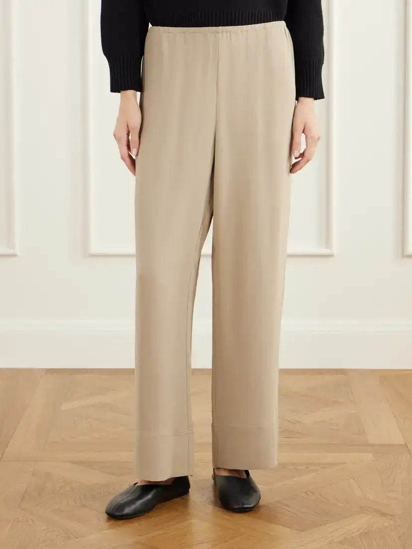 TOTEME Cady Wide-leg Pants | Thumbnail 3