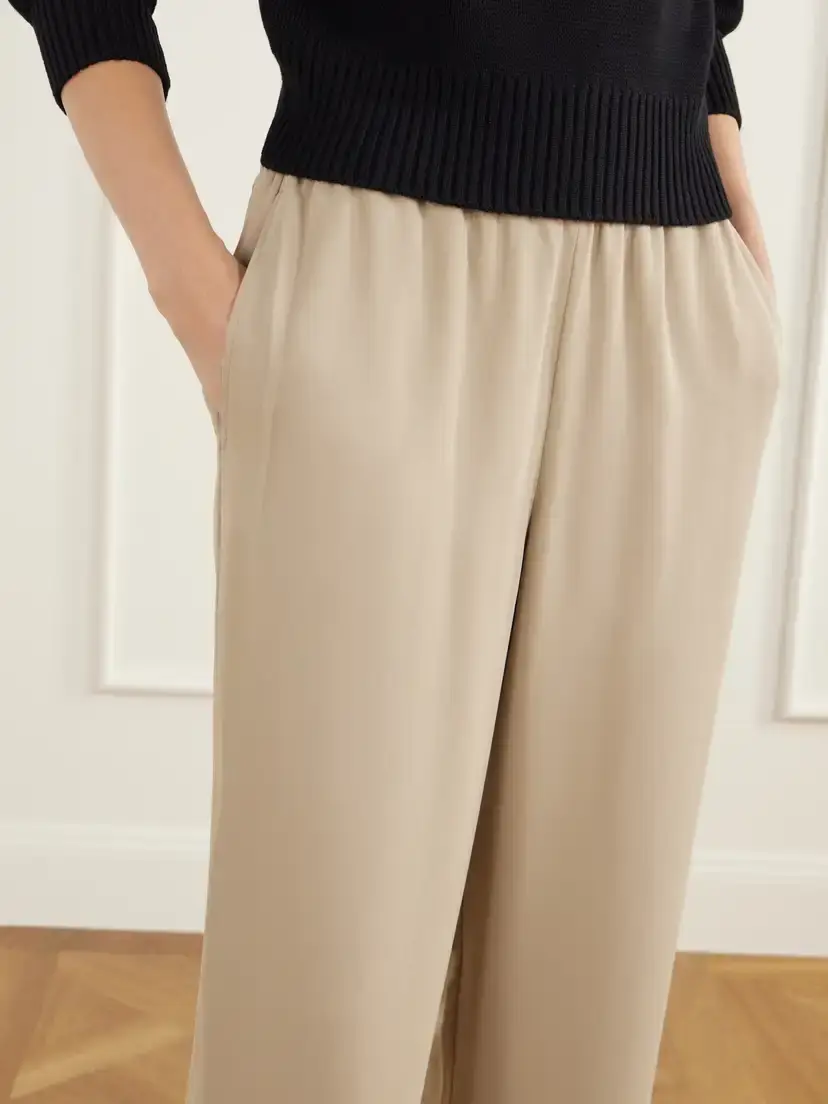 TOTEME Cady Wide-leg Pants | Thumbnail 5