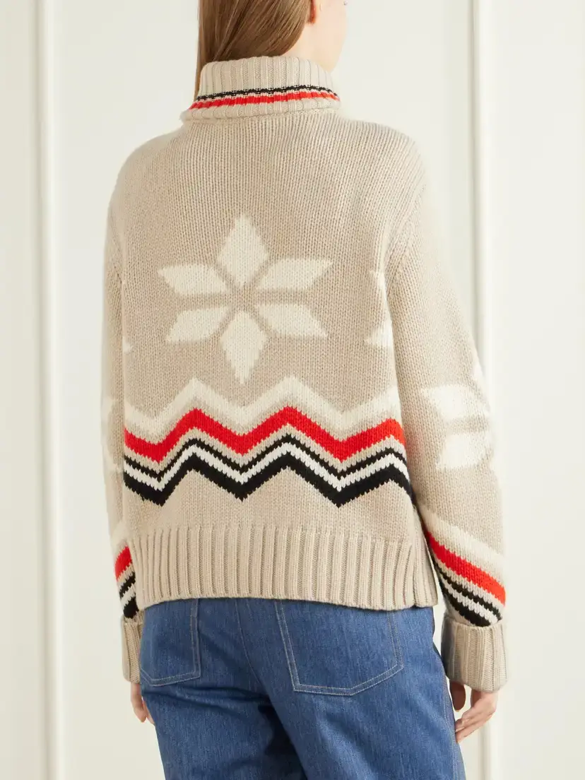 Bogner Frances Intarsia-knit Cashmere Zip-up Sweater | Thumbnail 4 Bogner Frances Intarsia-knit Cashmere Zip-up Sweater | Thumbnail 4
