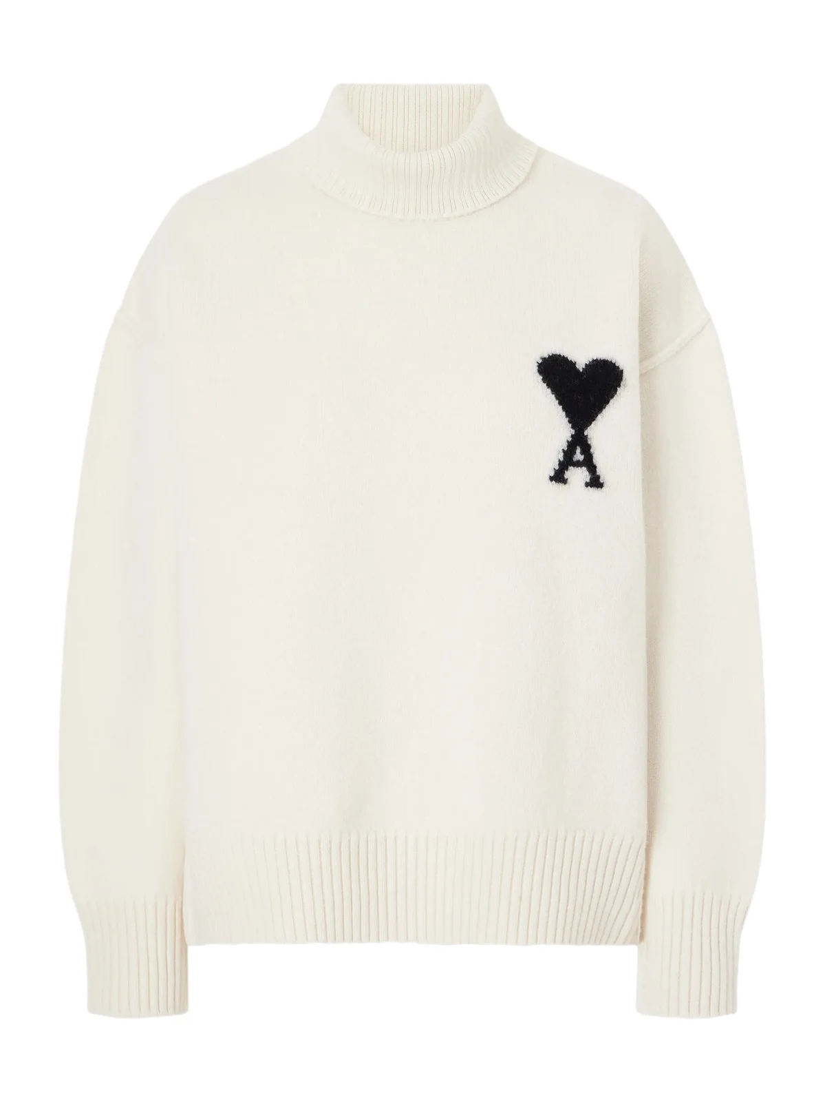 Oversized Logo-intarsia Wool Turtleneck Sweater Oversized Logo-intarsia Wool Turtleneck Sweater