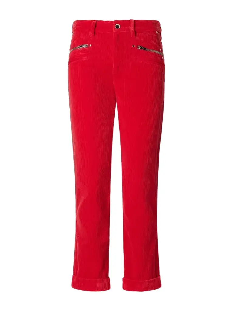 Revene Cropped Cotton And Linen-blend Corduroy Straight-leg Pants Revene Cropped Cotton And Linen-blend Corduroy Straight-leg Pants