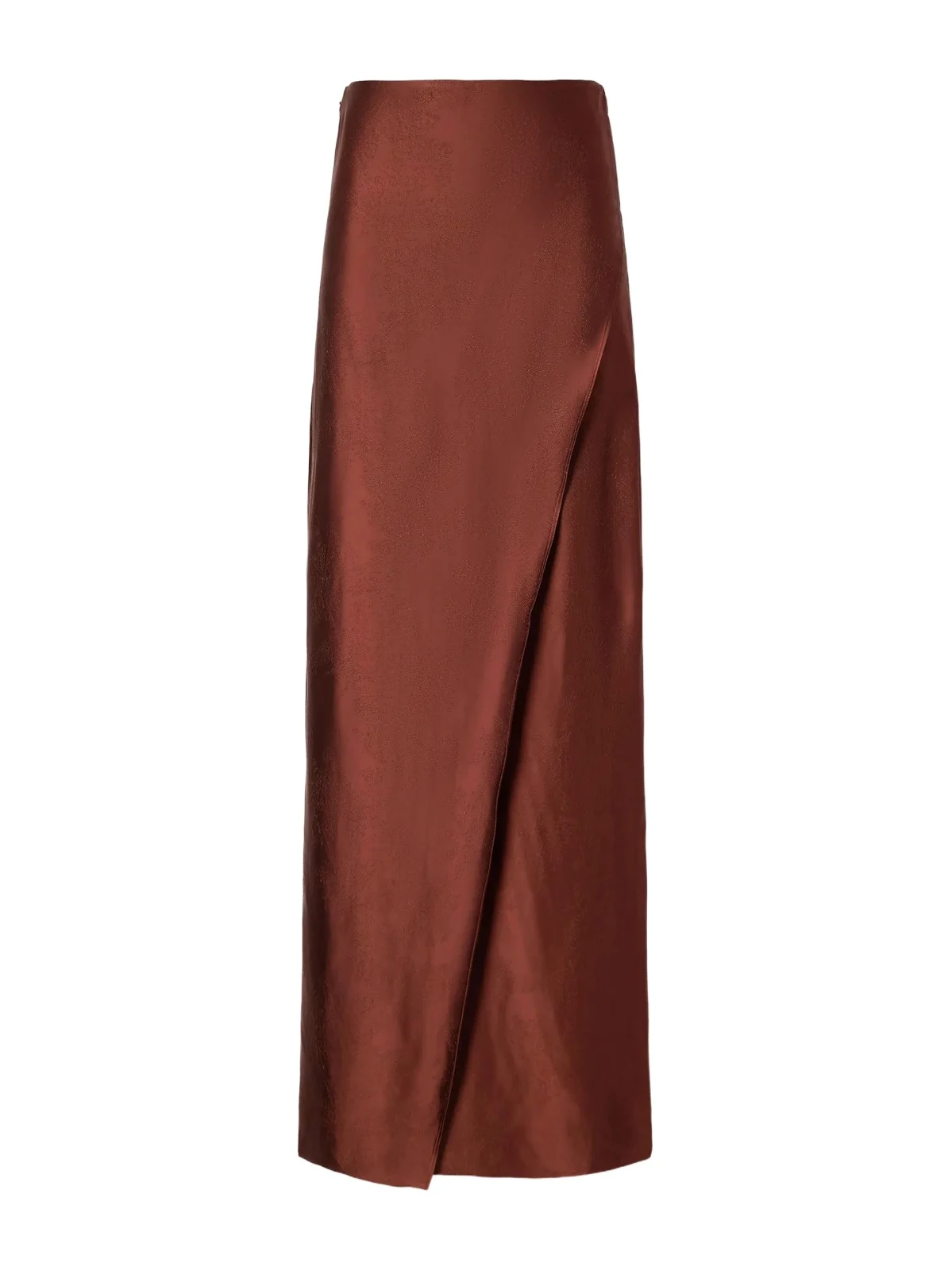 Ruohan Althea Wrap-effect Satin-jacquard Maxi Skirt