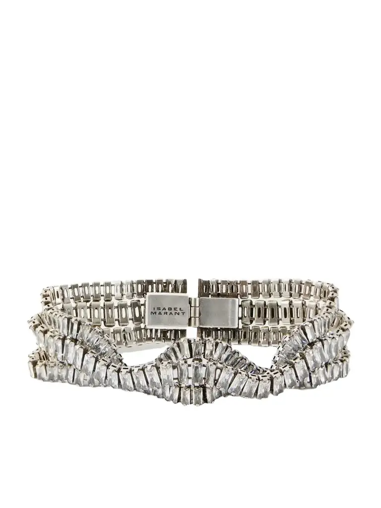 Isabel Marant Cara Silver-tone Crystal-embellished Bracelet