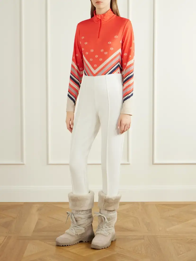 Bogner Fabia Printed Zip-up Base Layer | Thumbnail 2 Bogner Fabia Printed Zip-up Base Layer | Thumbnail 2