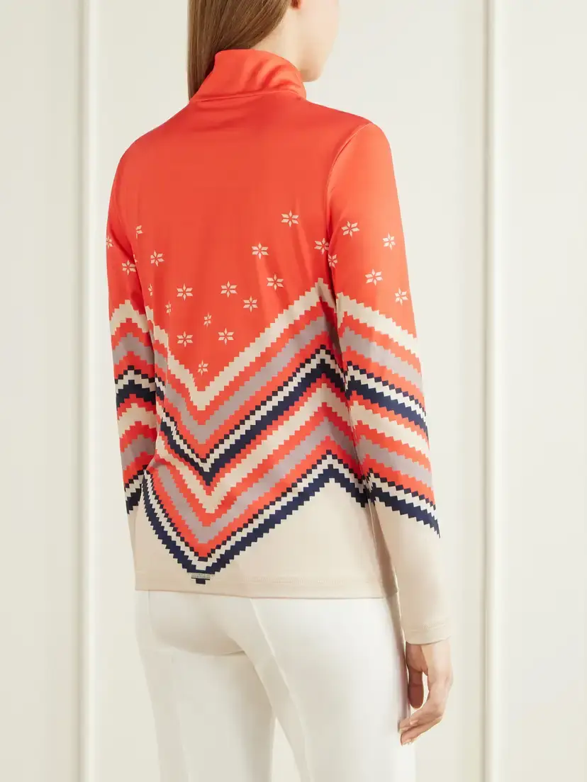 Bogner Fabia Printed Zip-up Base Layer | Thumbnail 4 Bogner Fabia Printed Zip-up Base Layer | Thumbnail 4