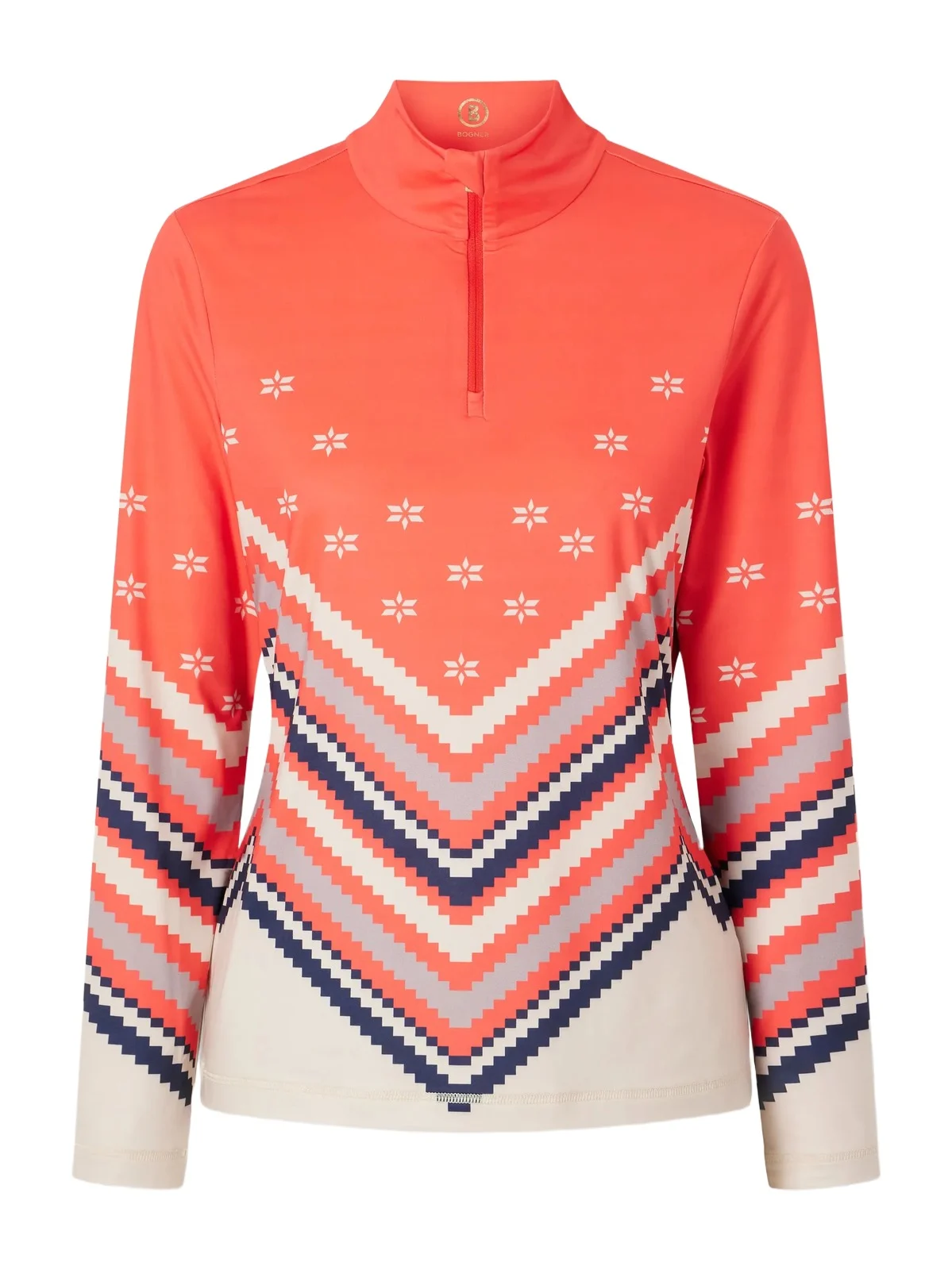 Bogner Fabia Printed Zip-up Base Layer