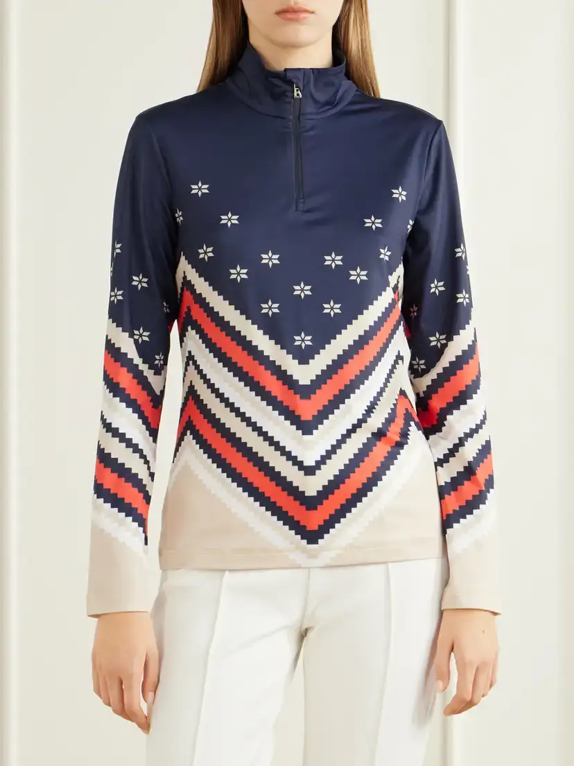 Bogner Fabia Printed Zip-up Base Layer | Thumbnail 3 Bogner Fabia Printed Zip-up Base Layer | Thumbnail 3