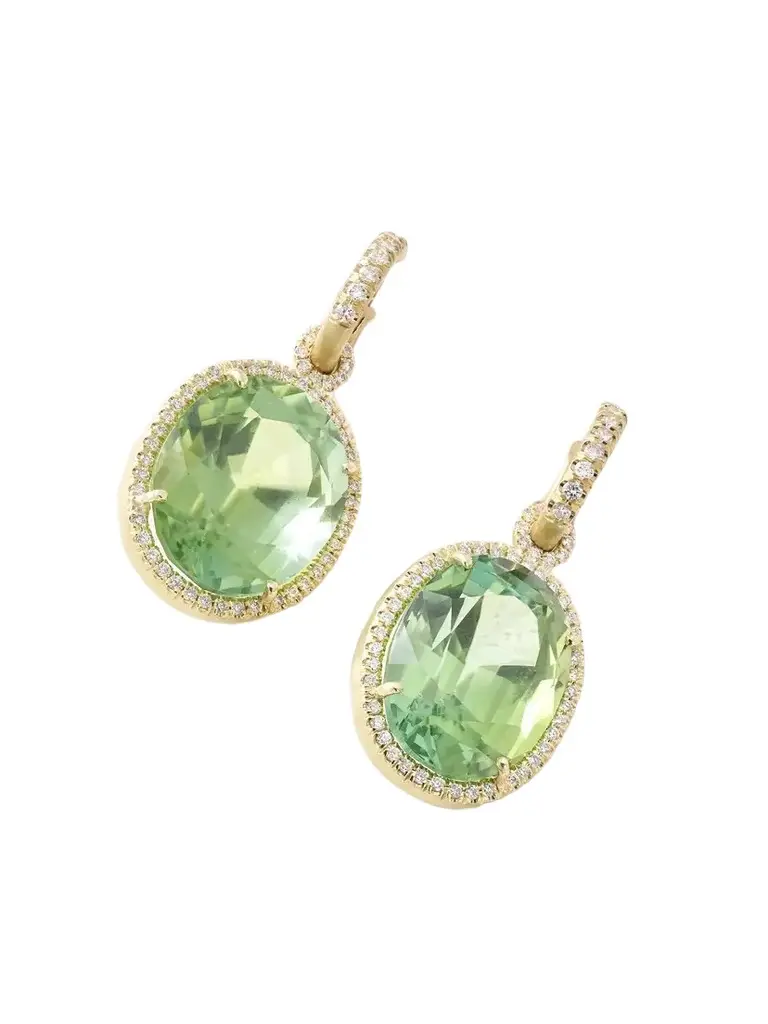 Irene Neuwirth Gemmy Gem 18-karat Gold Diamond And Tourmaline Earrings - Green