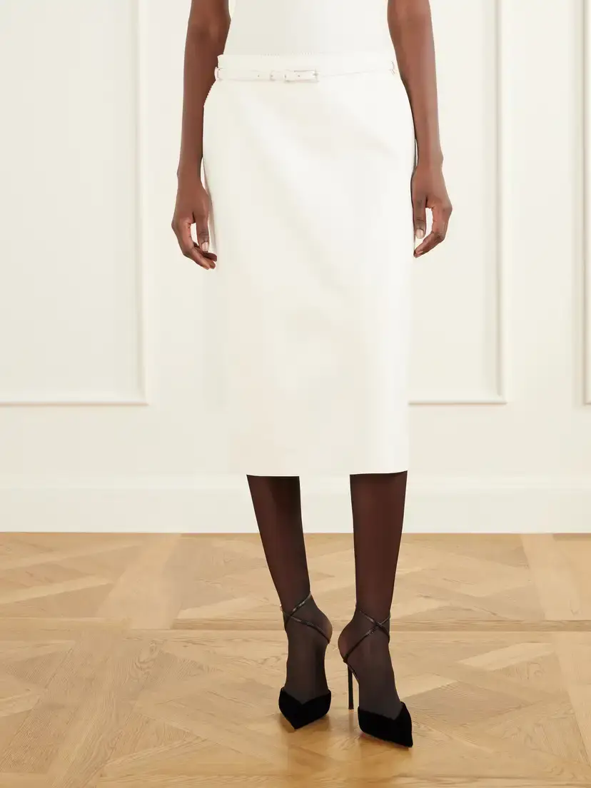 Tom Ford Belted Leather Midi Skirt | Thumbnail 3 Tom Ford Belted Leather Midi Skirt | Thumbnail 3