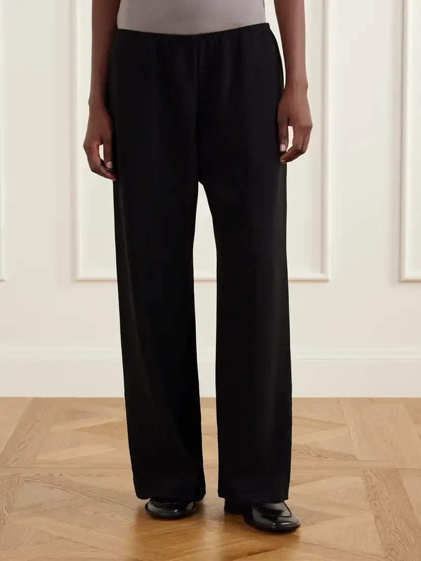 LESET Arielle Crepe Wide-leg Pants | Thumbnail 3 LESET Arielle Crepe Wide-leg Pants | Thumbnail 3