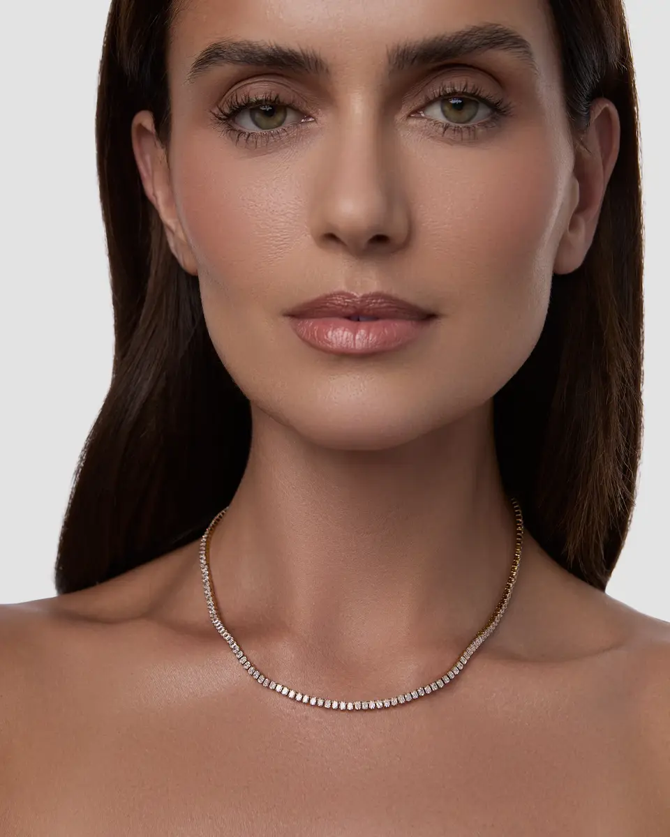 Jennifer Fisher Jennifer Fisher Radiant Cut Lab Diamond Tennis Necklace 16 | Thumbnail 2 Jennifer Fisher Jennifer Fisher Radiant Cut Lab Diamond Tennis Necklace 16 | Thumbnail 2