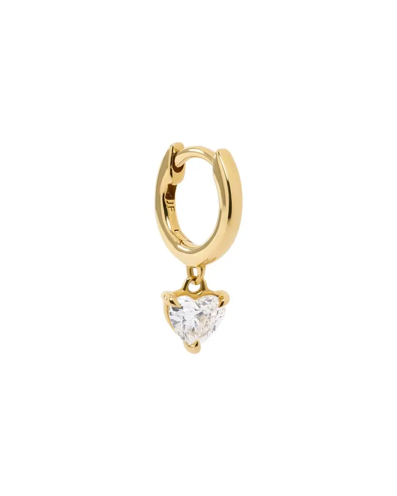 Jennifer Fisher Heart Lab Diamond Huggie 6mm