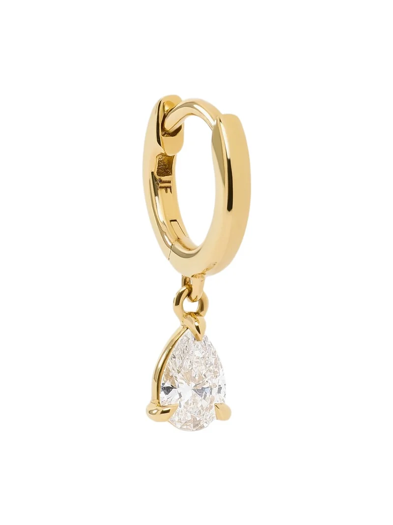 Jennifer Fisher Jennifer Fisher Pear Lab Diamond Huggie 6mm